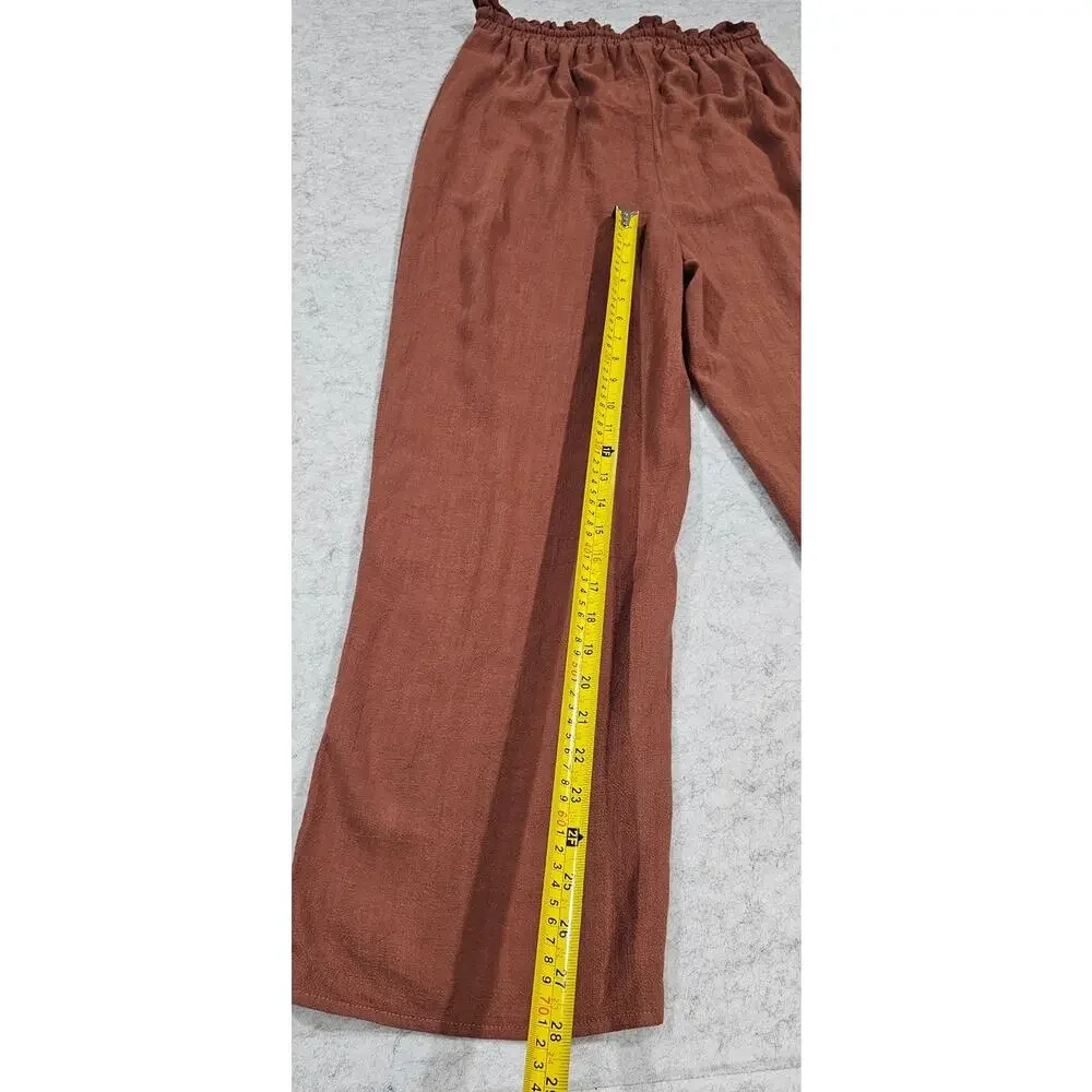 Maxwell James Stanton Kiran Pant 70% Cotton 30% Linen, Drawstring Waist Sz M New - Picture 5 of 8